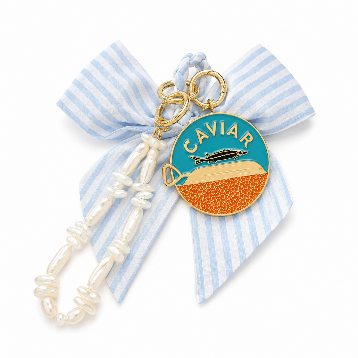 Caviar & Bows Bag Charm & Keychain