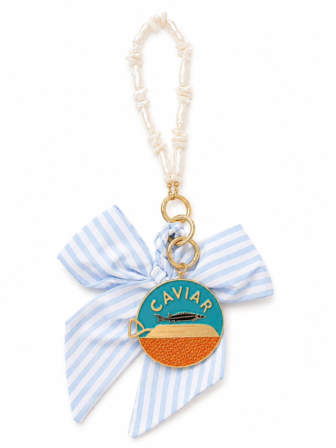 Caviar & Bows Bag Charm & Keychain