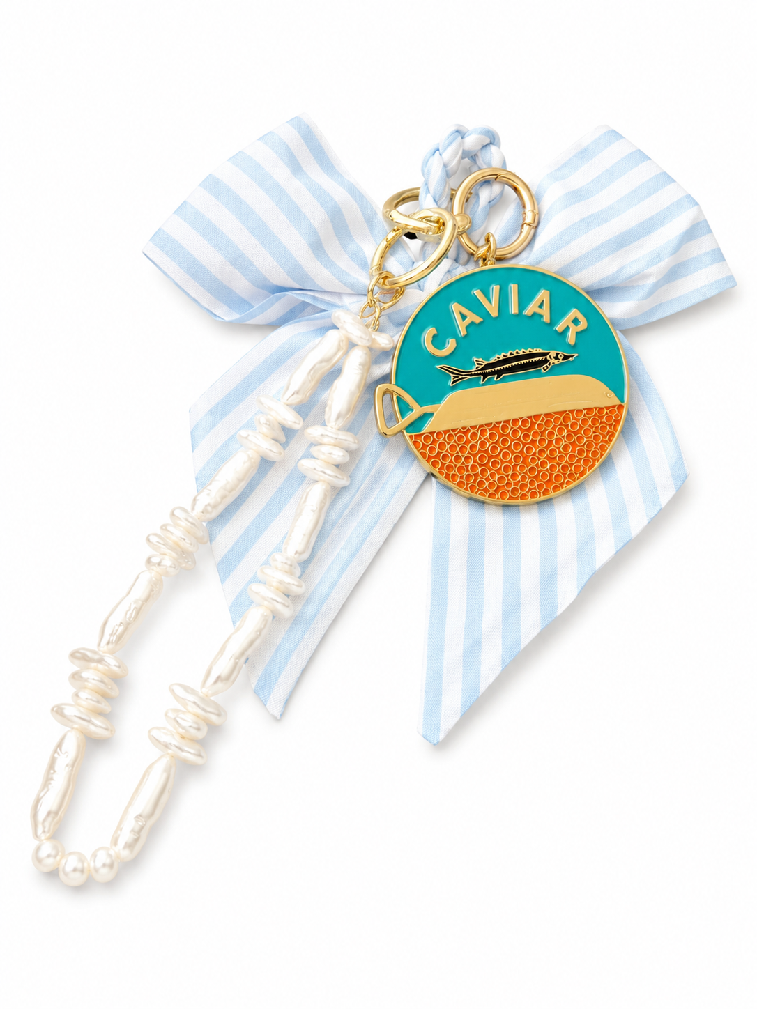 Caviar & Bows Bag Charm & Keychain