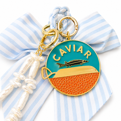Caviar & Bows Bag Charm & Keychain