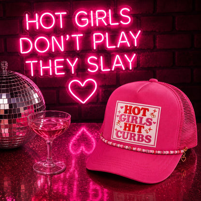 Hot Girls Hit Curbs Trucker Hat