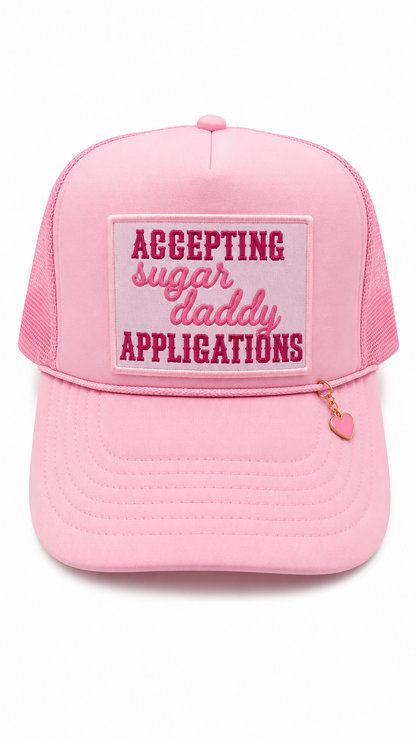 Accepting Sugar Daddy Applications Foam Trucker Hat