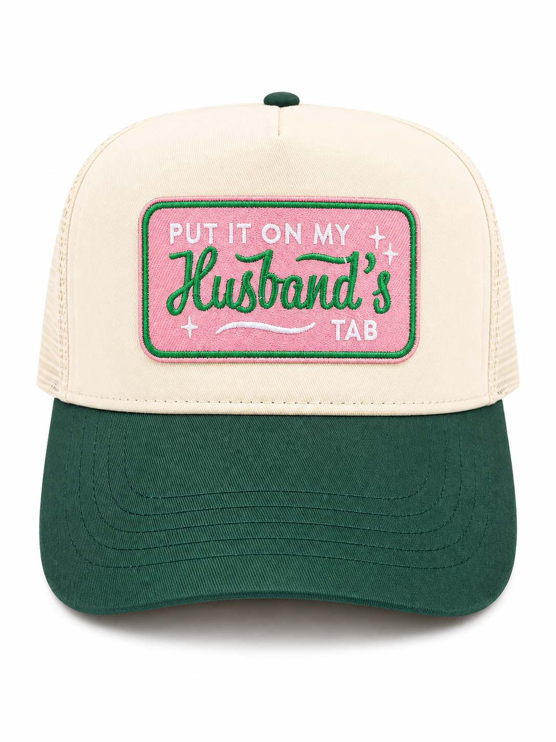 Put It On My Husband's Tab Trucker Hat