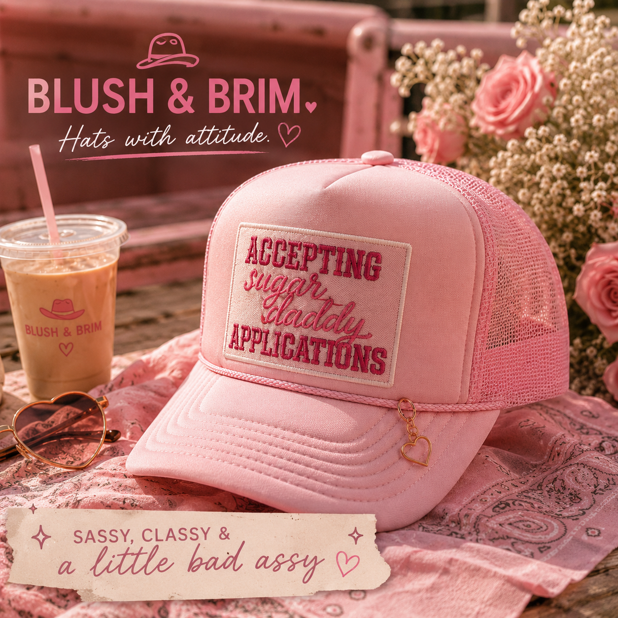 Accepting Sugar Daddy Applications Foam Trucker Hat
